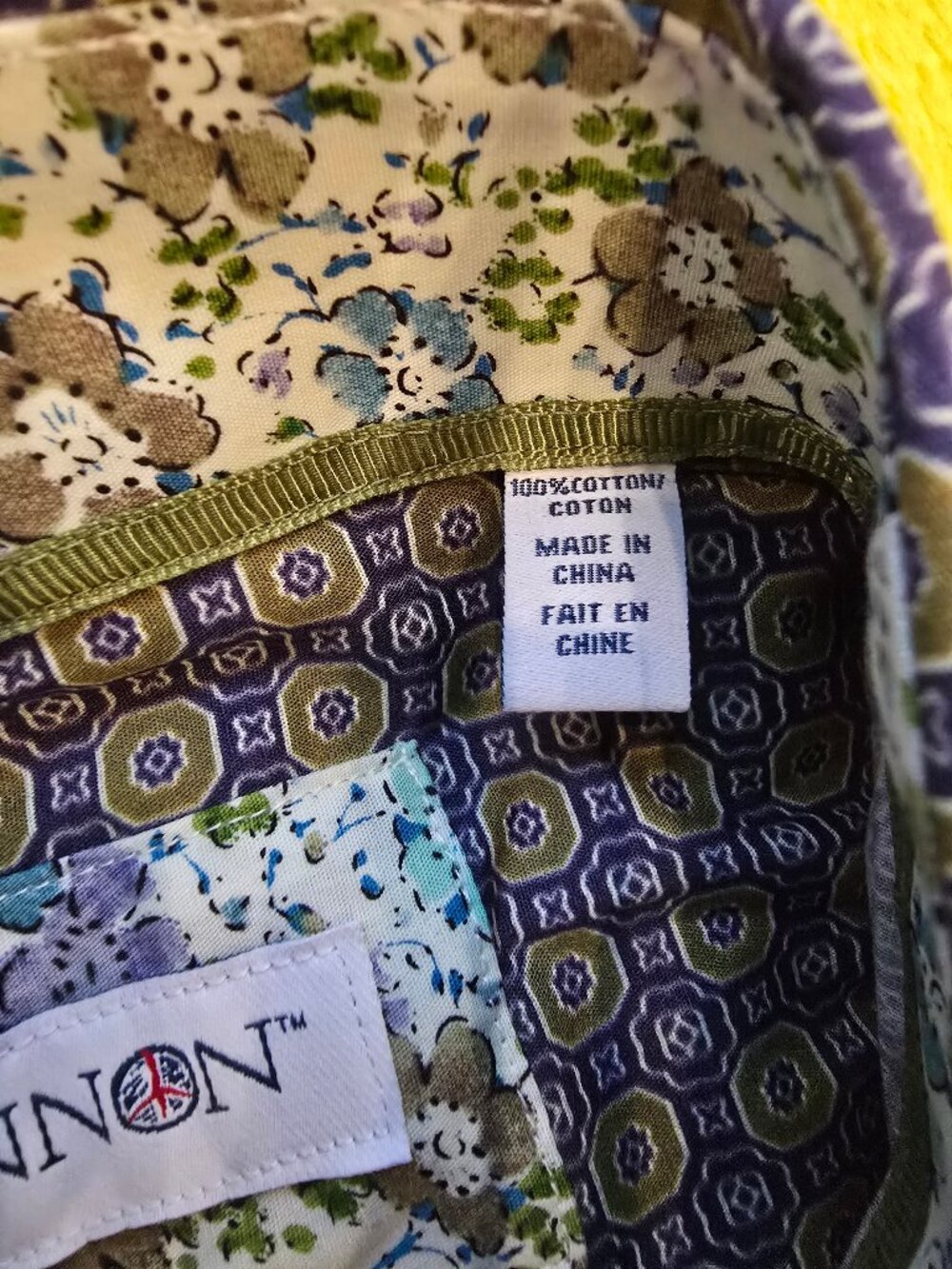 NWT John Lennon English Laundry mens Retro geometric medallion dress shirt in M - Picture 9 of 9